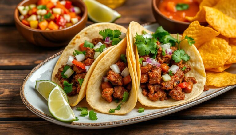 beef chorizo tacos