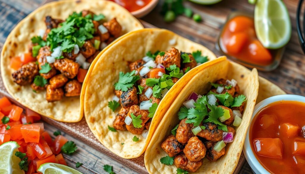 chorizo street tacos