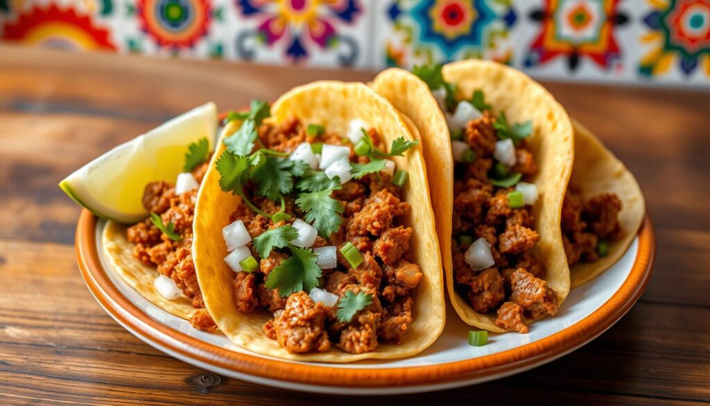 tacos de chorizo